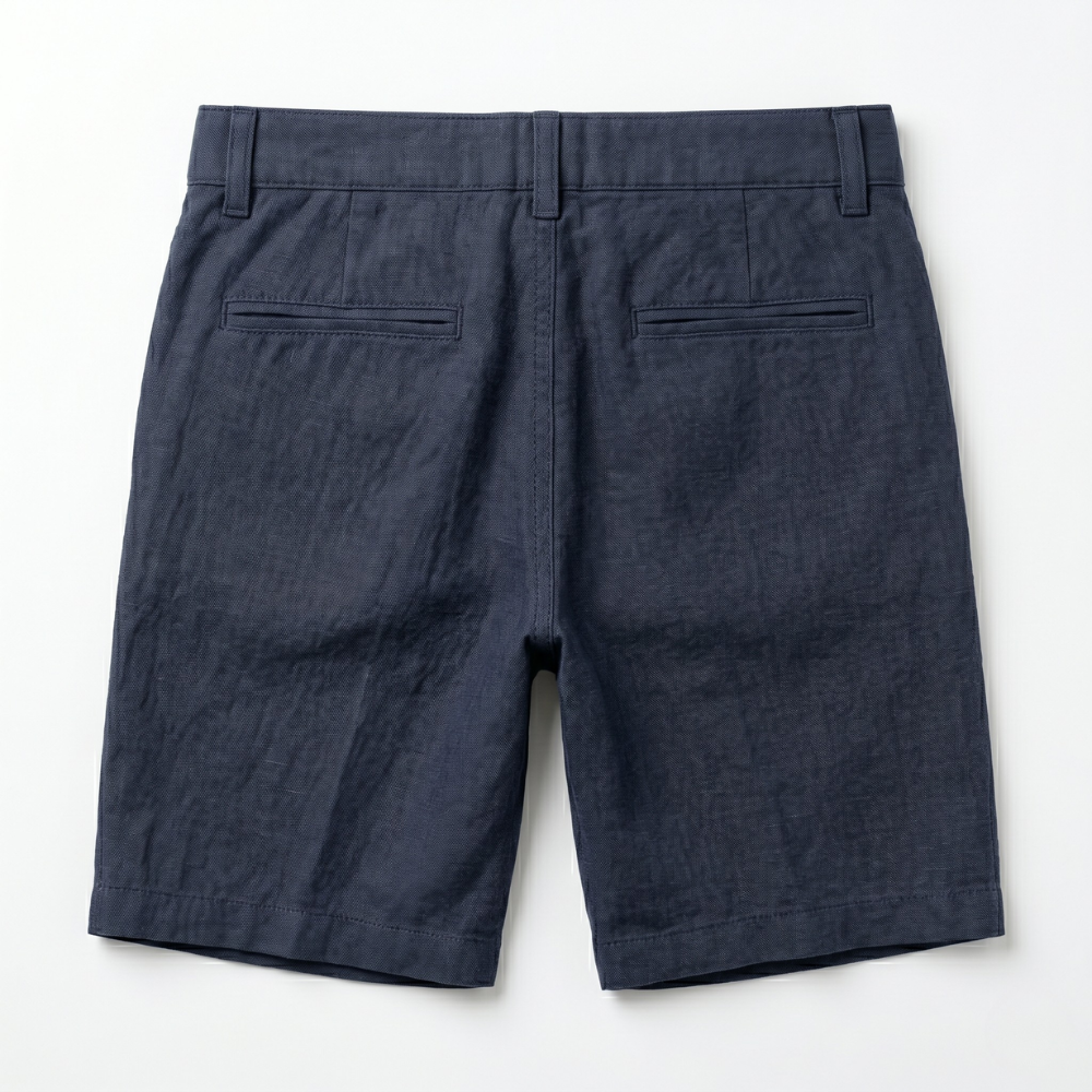 Shoreline Linen Shorts Blue