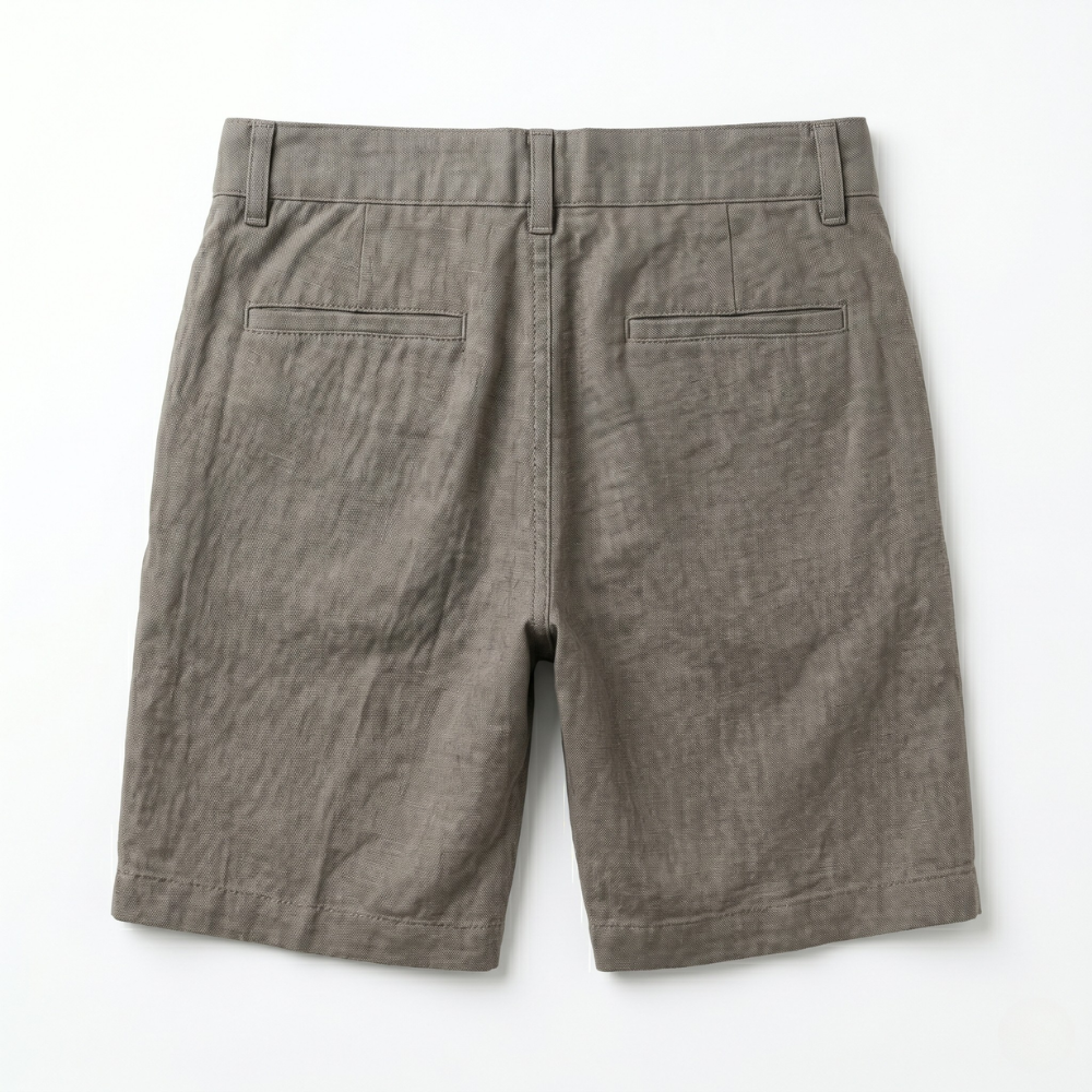 Shoreline Linen Shorts Gray