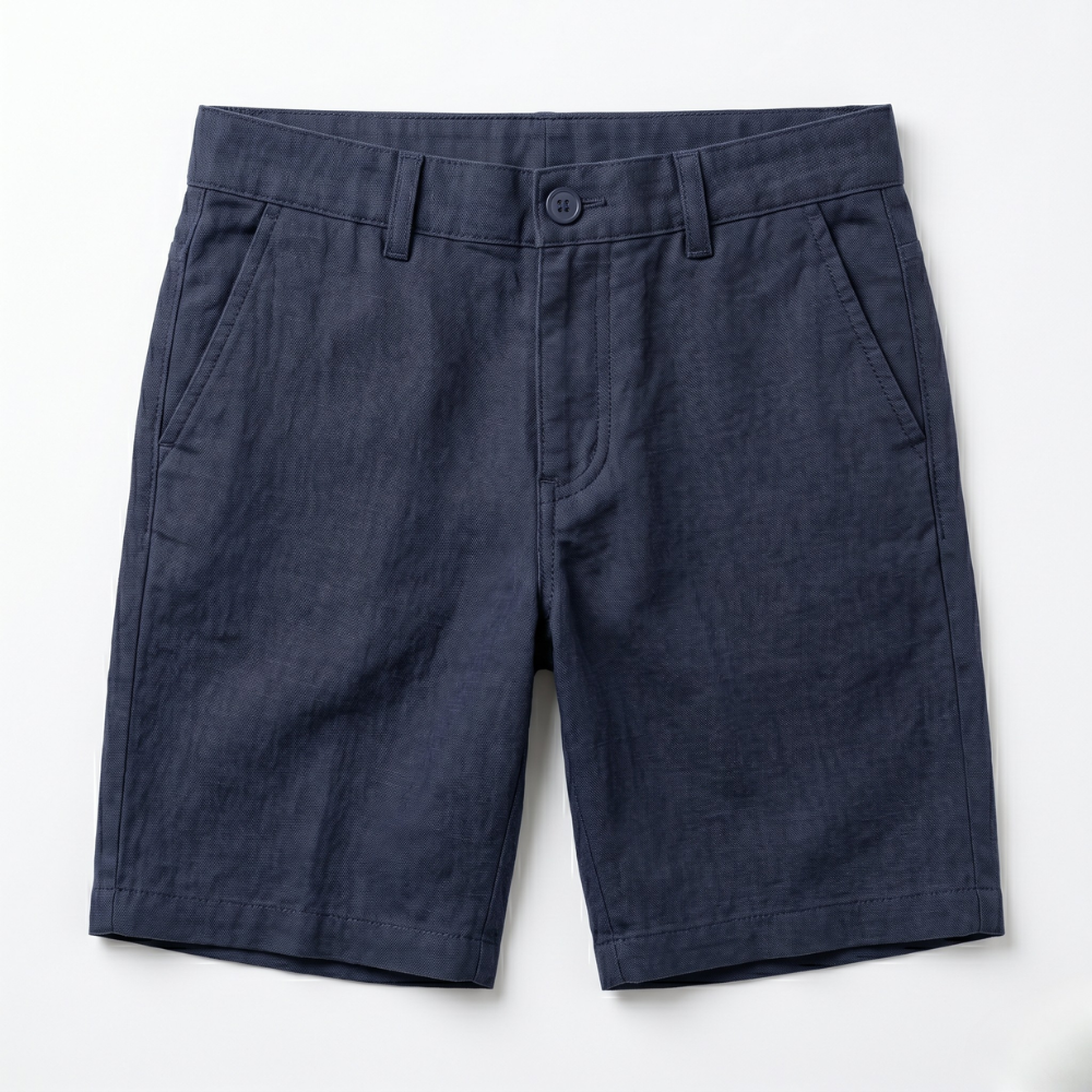 Shoreline Linen Shorts Blue
